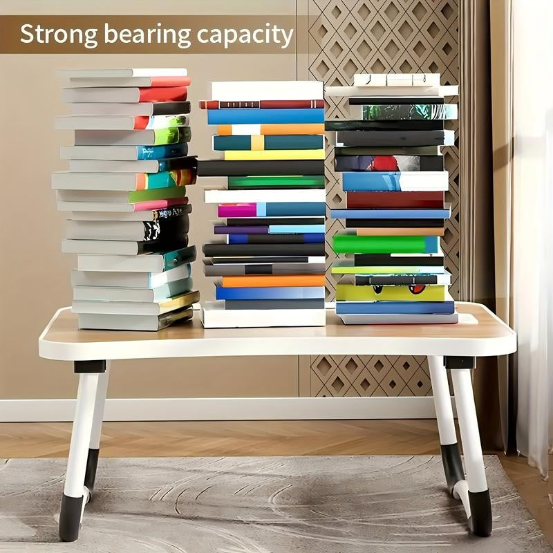 Laptop Bed Desk – Portable Foldable Lap Desk with Storage Drawer & Cup Holder for Bed, Couch, Working, and Reading