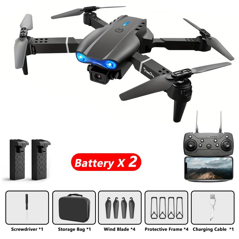 E88 Drone with Ultra HD Camera, Altitude Hold, Six-Axis Gyro, One-Key Takeoff/Landing, 360° Flip, Headless Mode, Foldable Mini Quadcopter for Beginners & Kids, Remote Control Toys for Adult Gifts