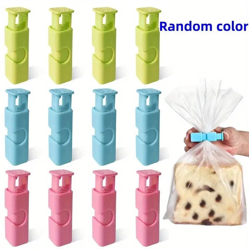 10Pcs Food Sealing Clips, Snack Bag Clips, Moisture-Proof Fresh-Keeping Clips, Plastic Bag Sealing Clips