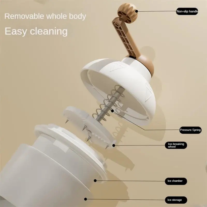 Manual Ice Crushers Home Small Hand-Cranked Ice Crusher Sheep Ice Machine Smoothie Machine Ice Breaker Kitchen Accessories