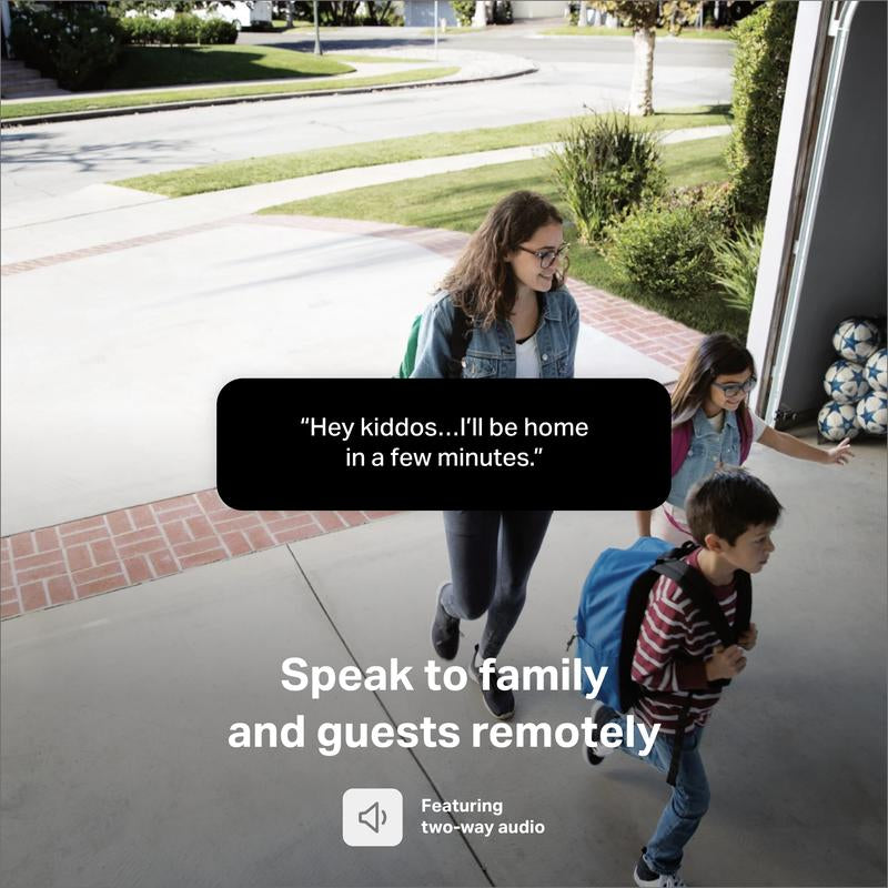 Myq Smart Garage Security Camera – 1080P HD Video, Night Vision, Motion Detection, Magnetic, Wi-Fi, Two-Way Audio, Smartphone Control Lens