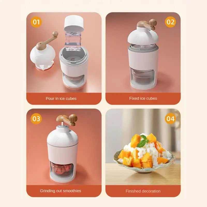 Manual Ice Crushers Home Small Hand-Cranked Ice Crusher Sheep Ice Machine Smoothie Machine Ice Breaker Kitchen Accessories