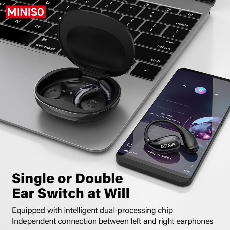 MINISO MS189 Wireless Earphones,Stereo HIFI Sound Earphones,Full Color Display Touch,Up to 48 Hours Power ,Ultra-Comfort Wireless Headphones,For Gym Running Workout