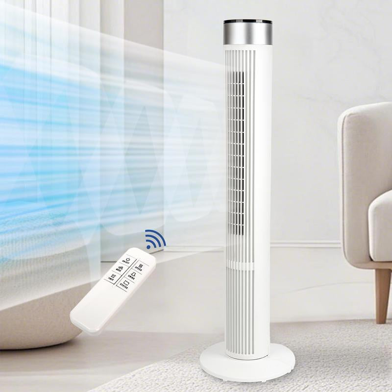 TMWINGS Tower Fan for Bedroom, 36/40/42 Inch Quiet Standing Fan, 90° Oscillating Bladeless Cooling Fan with Remote & Touch Control, 3 Speeds, 3 Modes, 24H Timer, High Velocity Airflow, Child-Safe Design, Floor Fan for Home Living Room Office