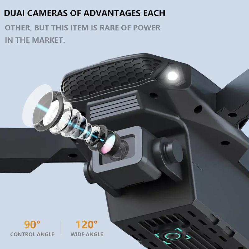 E88 Drone with Ultra HD Camera, Altitude Hold, Six-Axis Gyro, One-Key Takeoff/Landing, 360° Flip, Headless Mode, Foldable Mini Quadcopter for Beginners & Kids, Remote Control Toys for Adult Gifts