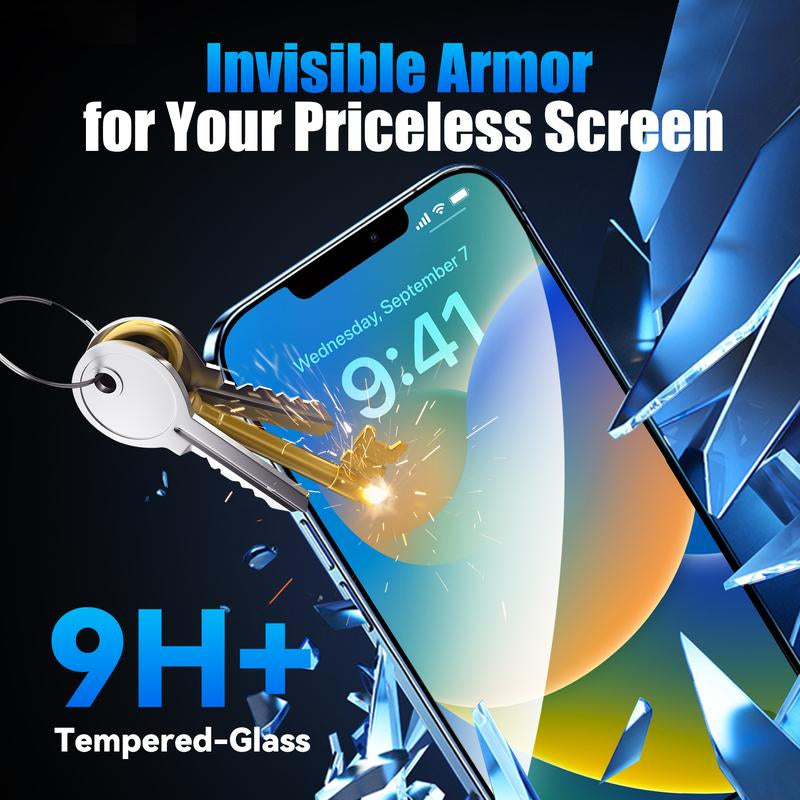 Dr.Glee 2-Pack Screen Protector for Iphone 16/15/14/13, Crystal Clear, Scratch-Resistant, Ultra-Smooth Touch, Privacy Protection, Circular Polarized Eye Protection, Easy Installation