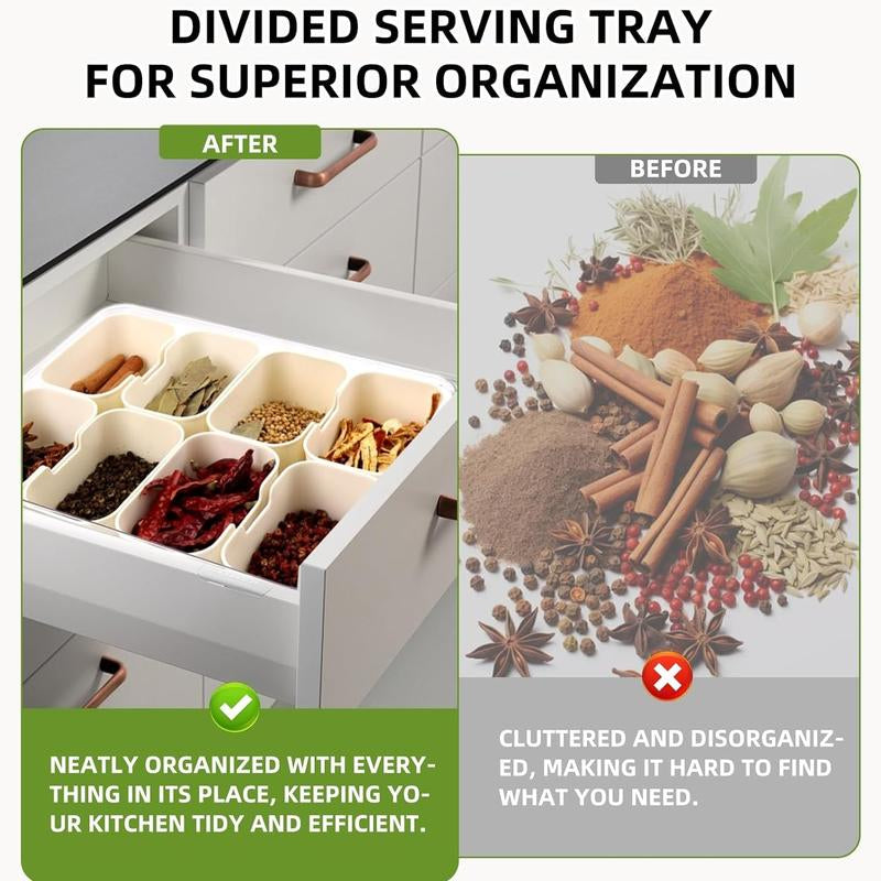 Portable Snack Box with Lid and Handle, Food Tray for Parties, Picnics, Vegetables, Fruits, Nuts, Candy, Entertainment Use