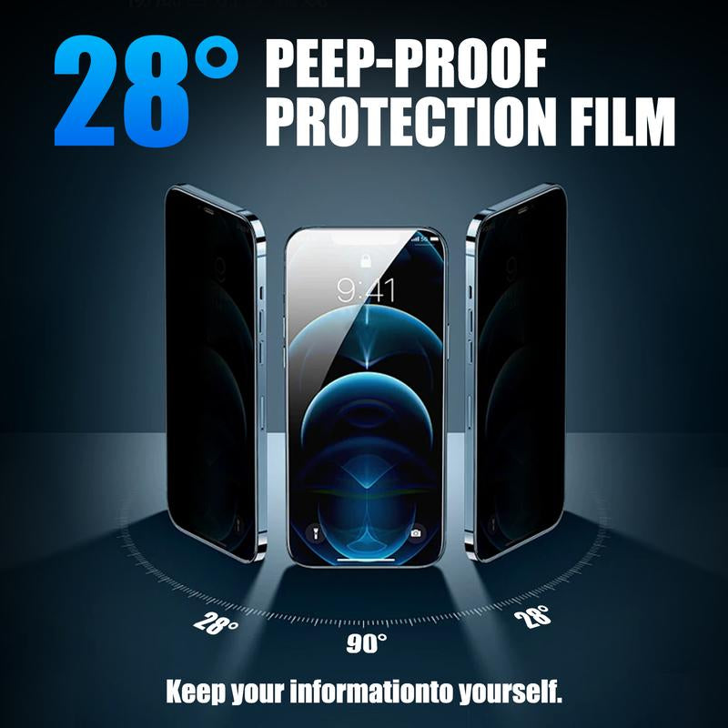 Dr.Glee 2-Pack Screen Protector for Iphone 16/15/14/13, Crystal Clear, Scratch-Resistant, Ultra-Smooth Touch, Privacy Protection, Circular Polarized Eye Protection, Easy Installation