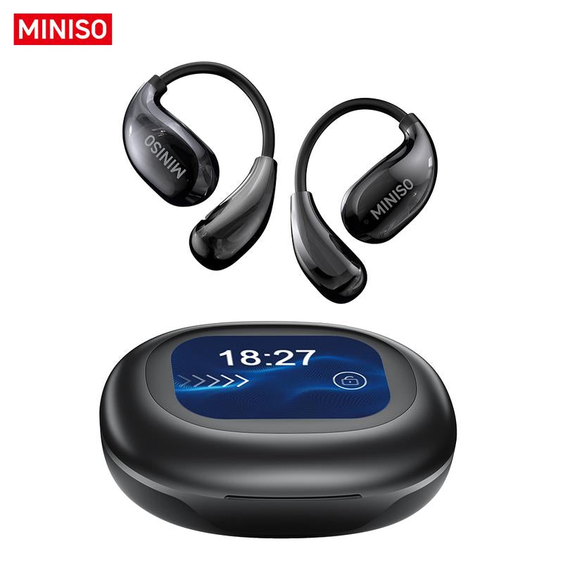 MINISO MS189 Wireless Earphones,Stereo HIFI Sound Earphones,Full Color Display Touch,Up to 48 Hours Power ,Ultra-Comfort Wireless Headphones,For Gym Running Workout