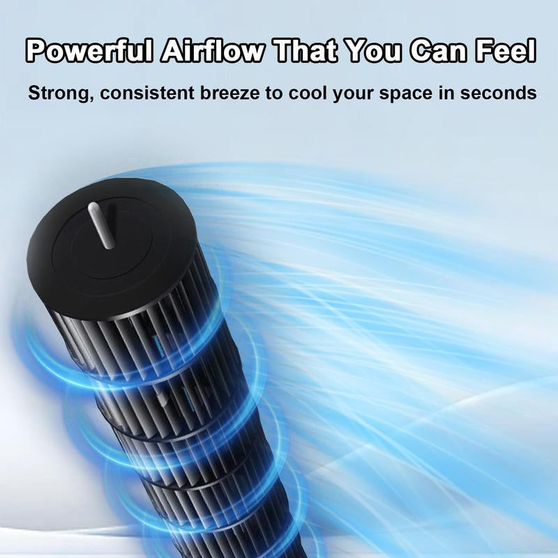 TMWINGS Tower Fan for Bedroom, 36/40/42 Inch Quiet Standing Fan, 90° Oscillating Bladeless Cooling Fan with Remote & Touch Control, 3 Speeds, 3 Modes, 24H Timer, High Velocity Airflow, Child-Safe Design, Floor Fan for Home Living Room Office