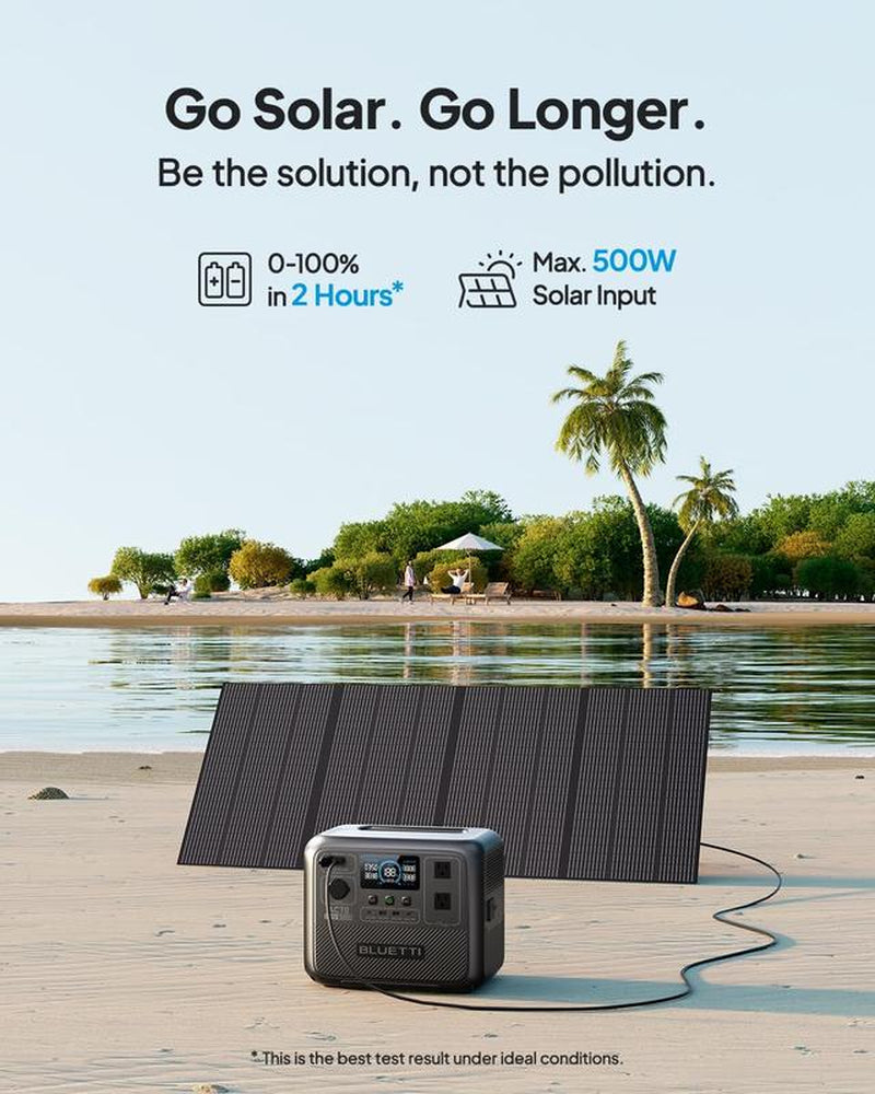 BLUETTI AC70 Portable Solar Generator, 768Wh Lifepo4 Power Station