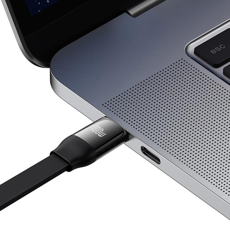 Baseus Retractable 3-In-1 Fast Charging Cable 100W Type-C to Micro USB + Lightning + USB-C