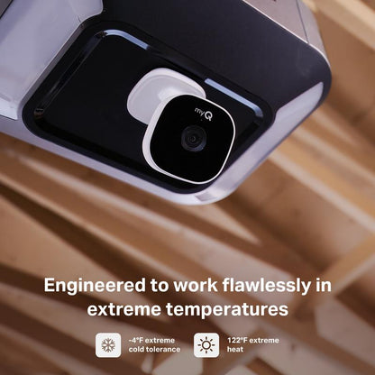 Myq Smart Garage Security Camera – 1080P HD Video, Night Vision, Motion Detection, Magnetic, Wi-Fi, Two-Way Audio, Smartphone Control Lens