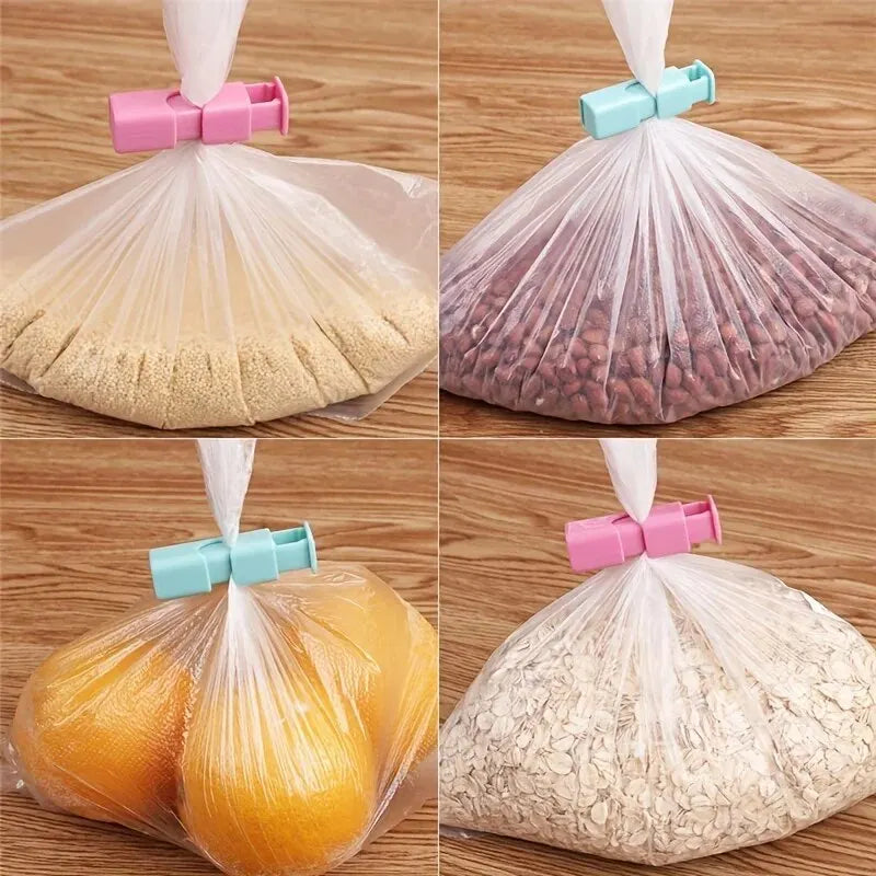 10Pcs Food Sealing Clips, Snack Bag Clips, Moisture-Proof Fresh-Keeping Clips, Plastic Bag Sealing Clips