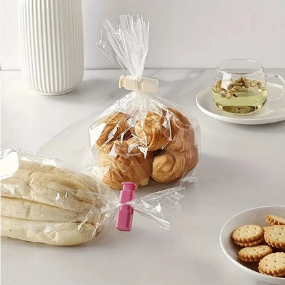 10Pcs Food Sealing Clips, Snack Bag Clips, Moisture-Proof Fresh-Keeping Clips, Plastic Bag Sealing Clips
